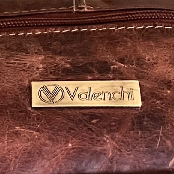 Flower Embossed Handmade Brown Leather Handbag Shoulder Bag by Valenchi - Picture 3 of 16